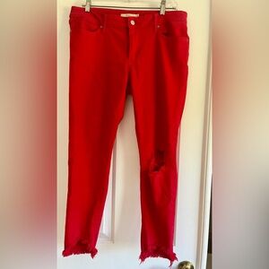 Levi’s ankle distressed jeans